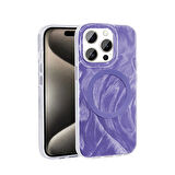 iPhone 15 Pro Kılıf Magsafe Şarj Özellikli Fırça Boya Desenli Palet Kılıf