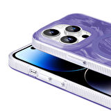 iPhone 14 Pro Max Kılıf Magsafe Şarj Özellikli Fırça Boya Desenli Palet Kılıf