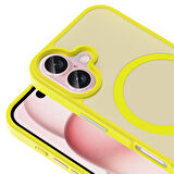 iPhone 16 Plus Kılıf Magsafe Şarj Özellikli Mat Arka Yüzey Sio Kılıf