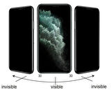 iPhone 15 Pro Kolay Uygulama Aparatlı 5D Magic Privacy Glass Hayalet Cam Ekran Koruyucu