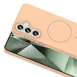 Galaxy S24 FE Kılıf Magsafe Şarj Özellikli Ruby Sert Kılıf
