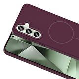 Galaxy S24 FE Kılıf Magsafe Şarj Özellikli Ruby Sert Kılıf