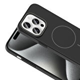 iPhone 15 Pro Kılıf Magsafe Şarj Özellikli Ruby Sert Kılıf