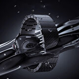 Apple Watch Uyumlu 42mm Zore KRD-90 600D Karbon Fiber Kordon 