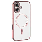 iPhone 16 Kılıf Kamera Korumalı Magsafe Parlak Luxury Kılıf