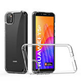 Huawei Y5P Kılıf Zore Coss Şeffaf Sert Silikon Kılıf