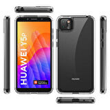 Huawei Y5P Kılıf Zore Coss Şeffaf Sert Silikon Kılıf