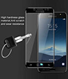 Galaxy C8 Ekranı Tam Kaplayan Düz Cam Koruyucu