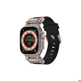 Watch Ultra 49mm KRD-108 Metal Başlıklı Silikon Kordon