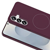 Galaxy S24 Kılıf Magsafe Şarj Özellikli Ruby Sert Kılıf