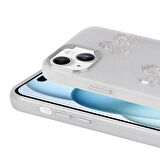 iPhone 15 Plus Kılıf Kabartma Figürlü Parlak Eralli Silikon Kılıf