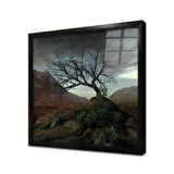 Yeşil Doğa Çerçeveli Cam Tablo