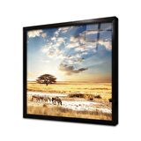 Safari Çerçeveli Cam Tablo