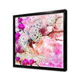 Kelebek Çerçeveli Cam Tablo