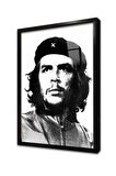 Che Guevara Posteri Çerçeveli Cam Tablo