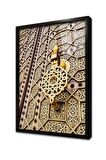 Ahşap Oyma Kapı Çerçeveli Cam Tablo