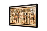 Papirüs Mısır Dönemi Çerçeveli Cam Tablo