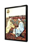 Cairo Alexandria Çöl Yolu Çerçeveli Cam Tablo