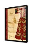 Osmanlı Kaftan Çerçeveli Cam Tablo
