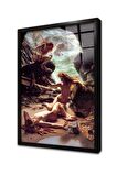 Fırtına Perileri Mağarası Edward Poynter Çerçeveli Cam Tablo