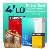 Filtron Volvo S60 1.5 Benzin Filtre Bakım Seti Shell Motor Yağlı (2015-2018) 4 Lü