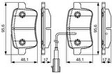 BOSCH Alfa Romeo Giulietta Arka Fren Disk & Balata Takımı (2010-2020)