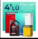 Filtron Fiat Palio 1.6 Benzinli Filtre Bakım Seti Motul Motor Yağlı (1998-2006) 4 Lü