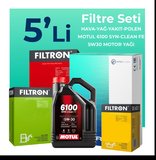 Filtron Seat Leon 1.6 Dizel Filtre Bakım Seti Motul Motor Yağlı (2013-2021) 5 Li