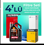 Filtron Toyota Corolla 1.8 Hybrid Filtre Bakım Seti Motul Motor Yağlı (2018-2022) 4 Lü