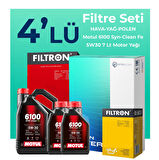 Filtron Jaguar XF 3.0 Dizel Filtre Bakım Seti Motul Motor Yağlı (2007-2015) 4 Lü