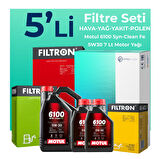 Filtron Isuzu D-Max 1.9 Filtre Bakım Seti Motul Motor Yağlı (2017-2023) 5 Li