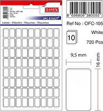 Tanex Etiket Ofc-111 Beyaz 19X23 Mm 10 lu - 2 paket