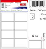 Tanex Etiket Ofc-120 10Lu - 2 paket