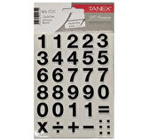 Tanex Rakamlar Etiketi 20Mm 2 Sayfa - 2 adet