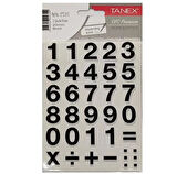 Tanex Rakamlar Etiketi 20Mm 2 Sayfa - 6 adet