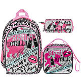 Muggle 2 Bölmeli Fashion Totally Okul Çantası + Termoslu Beslenme Çantası + Kalemlik