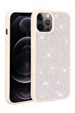 Apple iPhone 13 Pro Kılıf Parlak Taşlı Şık Tasarım Ston Kapak