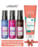 Urban Care Saç Bakım Seti Muhteşem 4'lü - Intense + Argan + Hyaluronic Serum 100m X 3 + Şampuan 250m