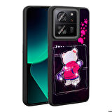 Xiaomi Mi 13T Kılıf Parlayan Kabartmalı İkonik Figürlü Amas Silikon Kapak