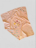 Kız Bebek Battaniye, Başlıklı, Çift Taraf Kullanımlı 100%cotton, Oeko-tex Class 1sertifikalı