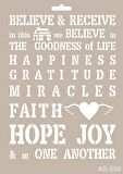 A4 SERİSİ STENCIL AS556 21X29
