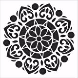 HD117 Home Dekor Stencil 45x45