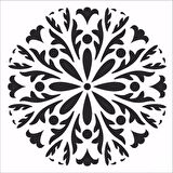HOME DECOR MİNİ STENCIL HDM-112 25X25