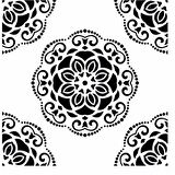 HOME DECOR MİNİ STENCIL HDM-182 25X25