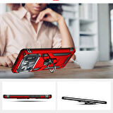 Xiaomi Mi 11 Ultra Kılıf Zore Vega Yüzük Standlı Zırh Kılıf