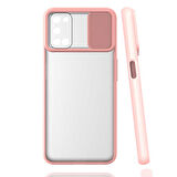 Oppo A92 Kılıf Zore Lensi Sürgülü Kamera Koruyucu Kılıf