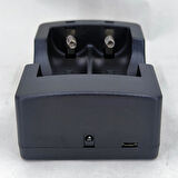Hedyex 26650 Şarj Aleti 2Li 18650-26650 Fener Pilleri İçin Şarj Cihazı