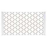 Dekoreko İpek Halı Dijital Saçaklı 2025 -Beyaz