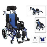 Medikaltec M958L 44CM Özellikli Yetişkin Tekerlekli Sandalye
