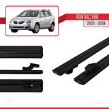 Pontiac Vibe 2003-2008 Arası ile Uyumlu BASIC Model Ara Atkı Tavan Barı Siyah 2 Adet